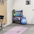 thumbnail image 3 of Soporte para pesas ajustable de 3 niveles para mancuernas para gimnasio en casa, 3 of 7