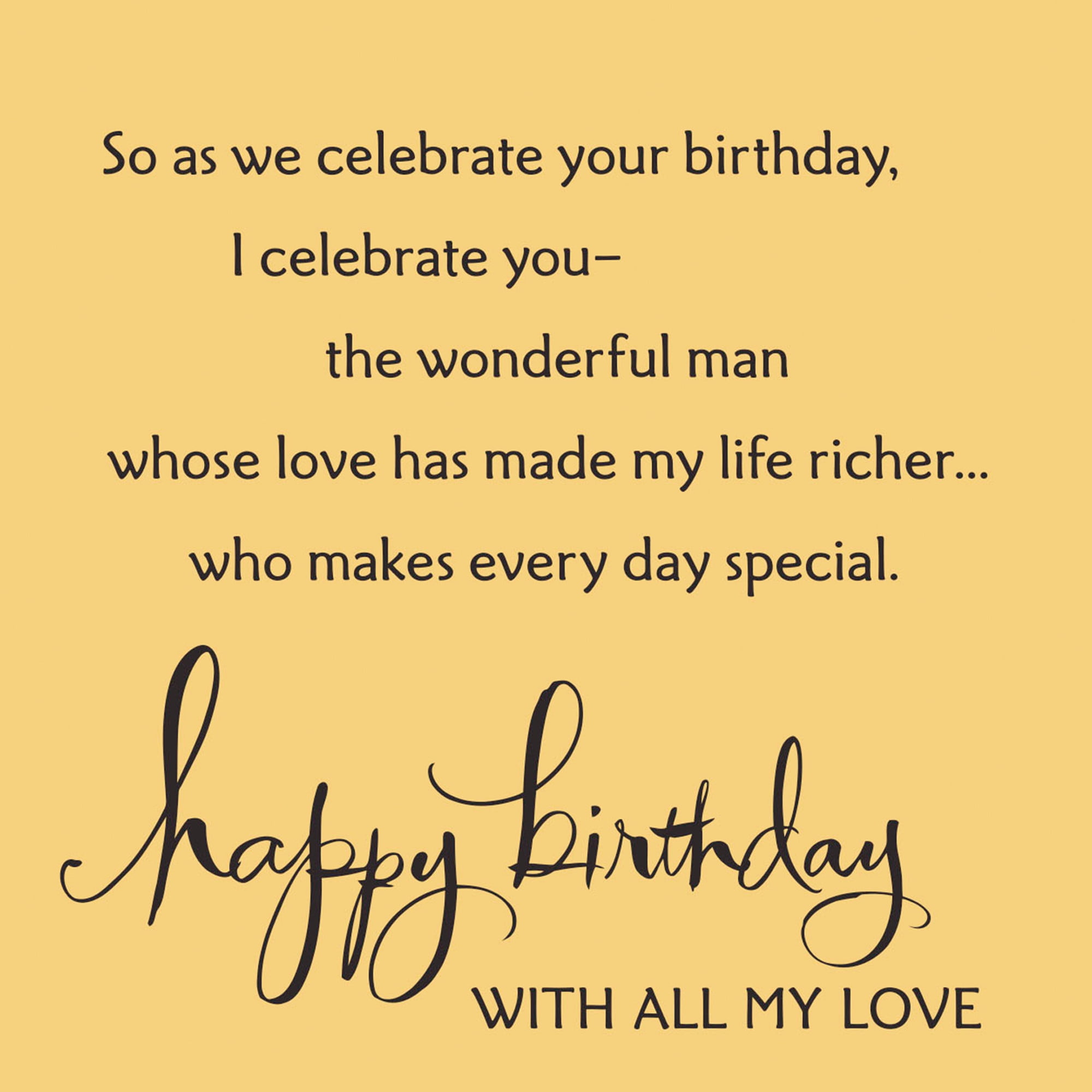 Hallmark Romantic Birthday Card for Husband (I Celebrate You)