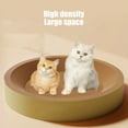 thumbnail image 4 of Matoen Round Oval Cat Scratching Board - Durable Cardboard Scratcher, Non-Chip Design, Dual-Use as Cat Bed & Grooming Pad for Indoor Cats, 4 of 6