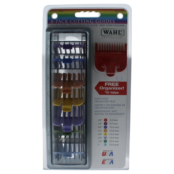 Colored Cutting Guides Pack - Model - 3170-400 by WAHL Professional for Men - 8 Pc Pack Comb - 1 - 1