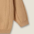 thumbnail image 5 of Eltusu Baby Boys Sweaters Cardigans, Cotton Long Sleeve Solid Color Crew Neck Fall Cardigans Khaki Size 1-2 T, 5 of 5