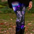 thumbnail image 2 of Bibifish Womens Yoga Pants Butterfly Print Yoga Pants High Waist Stretchy Fabric Casual Walk & Streetwear Elegant Leggings For Ladies, 2 of 5