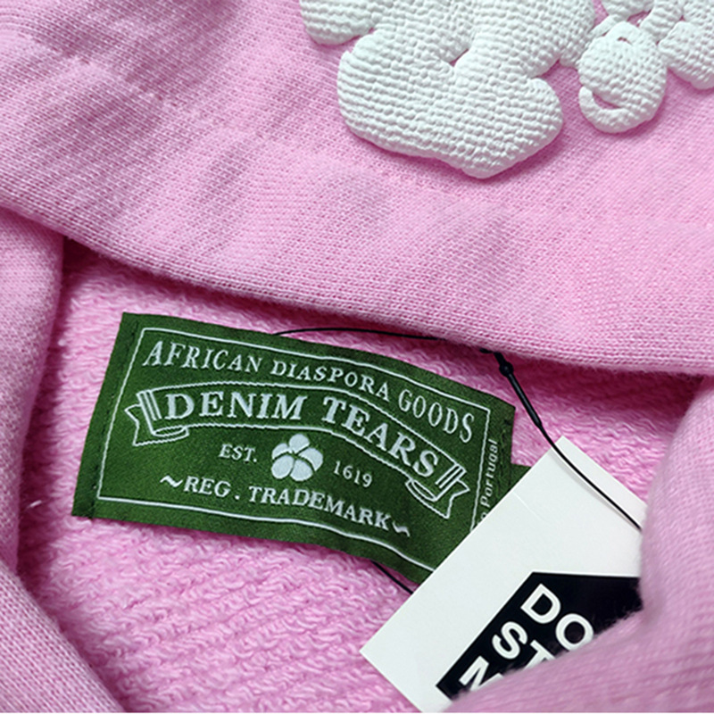 Denim Tears Hoodie Kapok foam print denim tears sweater hoodie