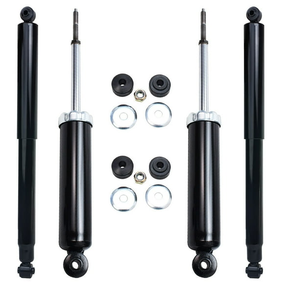 Detroit Axle - 4WD Shock Absorbers for 1997-2004 Dodge Dakota 1998-2003 Durango Complete Shock Absorber Assembly 1999 2000 2001 2002 Front Rear Replacement