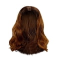 thumbnail image 1 of Pelucas con flequillo para mujeres, peluca ondulada suelta, peluca europea y para hombres, peluca hecha a máquina con fibra química, chal hasta los hombros, peluca marrón con cabello roto para hombres, 1 of 1
