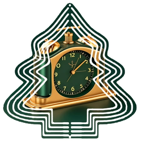 Metal Hanging Christmas Tree Wind Decorations – Elegant Garden Spinners with Concentric Circle Design for Yard and Garden Decor Metal Hanging Christmas Tree Wind Decorations – Elegant Garden Spinners with Concentric Circle Design for Yard and Garden Decor