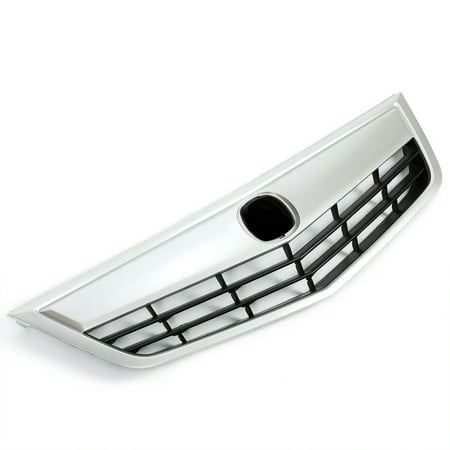Fit For Acura TSX 11-14 Front Bumper Upper Grille Grill w Silvery Trim