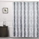 thumbnail image 1 of Diseño de malla de cortina de baño de secado rápido y dobladillo pesado lavable duradero con 10 ganchos JAMW Sencillez, 1 of 5