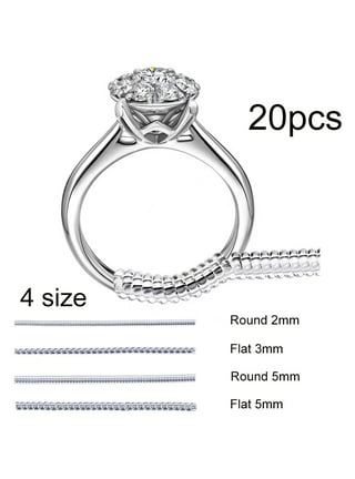 SDJMa Ring Size Adjuster for Loose Rings, Pack of 10 Clear
