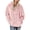 Pink, variant on WREESH Womens Oversized Hoodies Sweatshirts Casual Fuzzy Fleece Pullover Solid Long Sleeve Hooded Outerwear Winter Soft Warm Coat Tops with Pockets Navy