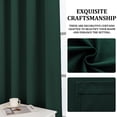 thumbnail image 6 of JIATER Blackout Curtains Set of 2 Panels for Bedroom Living Room Outdoor 42 x 84 in,Thermal Insulated Room Darkening Blackout Curtains with Grommet,Dark Green, 6 of 9