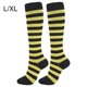 thumbnail image 2 of Jumpingount Calcetines de compresión 20-30 mmHg hasta la rodilla medias deportivas L/XL Amarillo Negro, 2 of 6