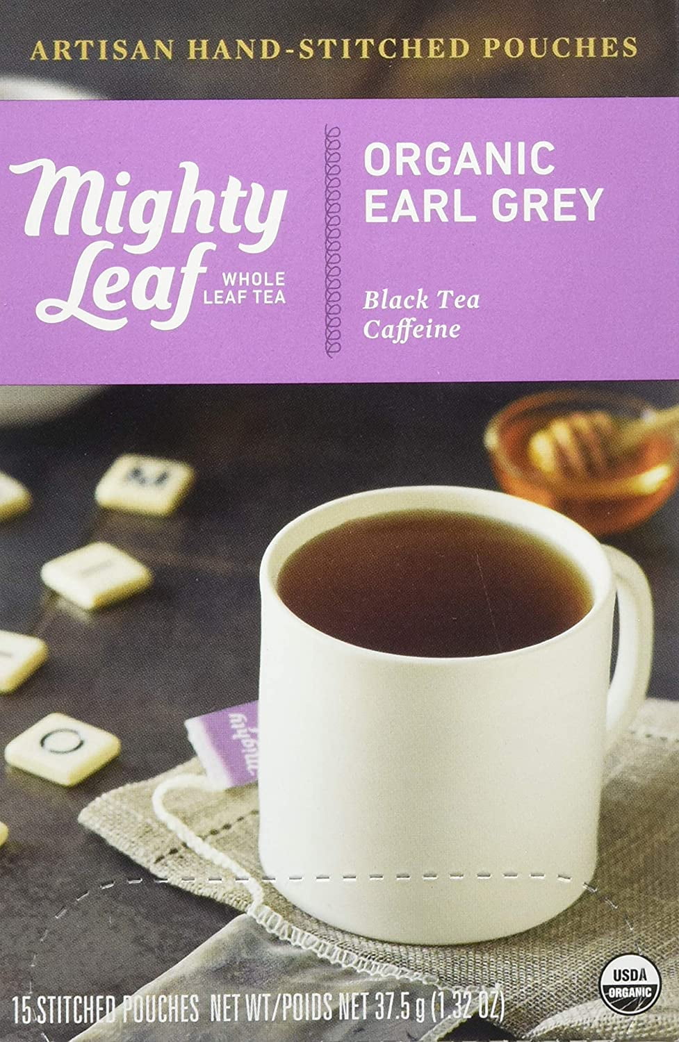 Mighty Leaf Tea Organic Earl Grey HandStitched Tea Bags, 15 ct