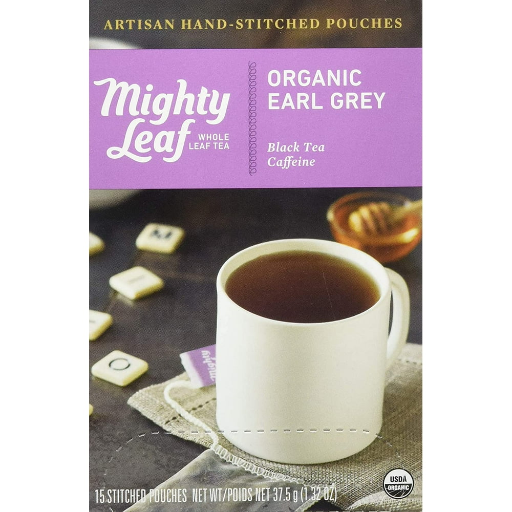 Mighty Leaf Tea Organic Earl Grey HandStitched Tea Bags, 15 ct