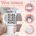 thumbnail image 4 of Baseball Mom Tumbler 40oz - Softball Coach Gift - Stainless Steel Insulated Cup with Handle & Straw - Mothers Day Birthday, 4 of 6