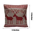 thumbnail image 3 of Lilixerw Christmas Pillow Covers 17.72 x 17.72 inch,Farmhouse Merry Throw Pillow Covers Great Gift for Sofa Couch Bed Living Room Christmas Decor, 3 of 6