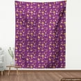 thumbnail image 3 of Floral Upholstery Fabric by the Yard, Summer Themed Illustration of Flowers Leaves and Fruits Oranges on Branch, Decorative Fabric for DIY and Home Accents, Plum and Multicolor by Ambesonne, 3 of 4