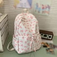 thumbnail image 5 of Butterfly Print Cute Backpack Simple Versatile School Backpack Bookbag with Small Makeup Pouch Preppy Style Campus Daypack for Daily Student & Travel Use, 5 of 10