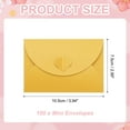 thumbnail image 2 of Uxcell 100Pack Small Gift Cards Envelopes, Heart Clasp Yellow Mini Card Envelopes for Business Card Easter Wedding Greeting, 2 of 6