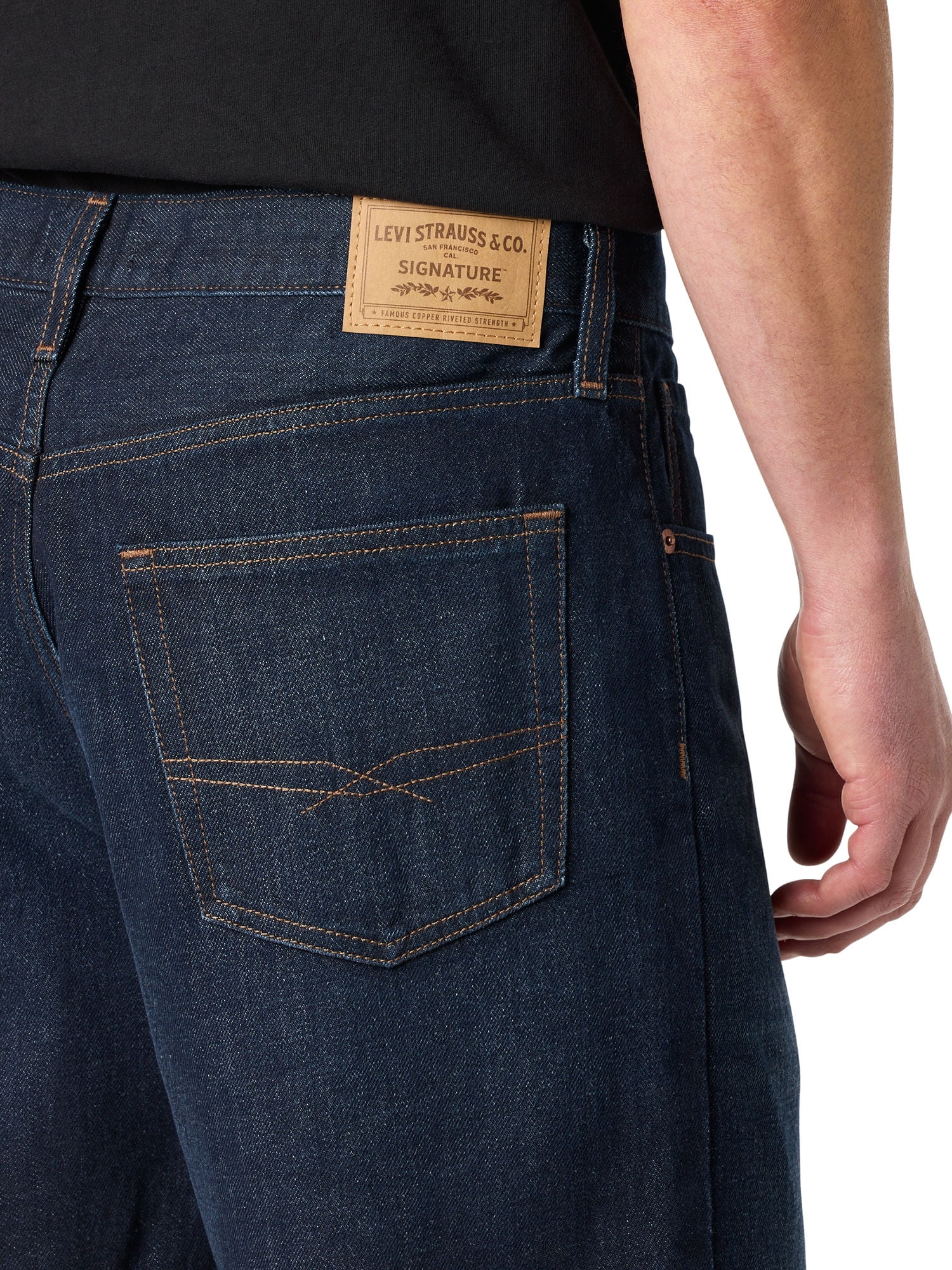 Levi Strauss Signature™ Men's and Big and Tall Loose Denim Shorts, 12" Inseam