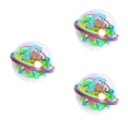 thumbnail image 2 of Decodeary Transparent Rolling Ball Toy Toddler Adorable Cartoon Sphere Game Early Learning Brain Development Educational Plaything 12x13cm 3Set, 2 of 6