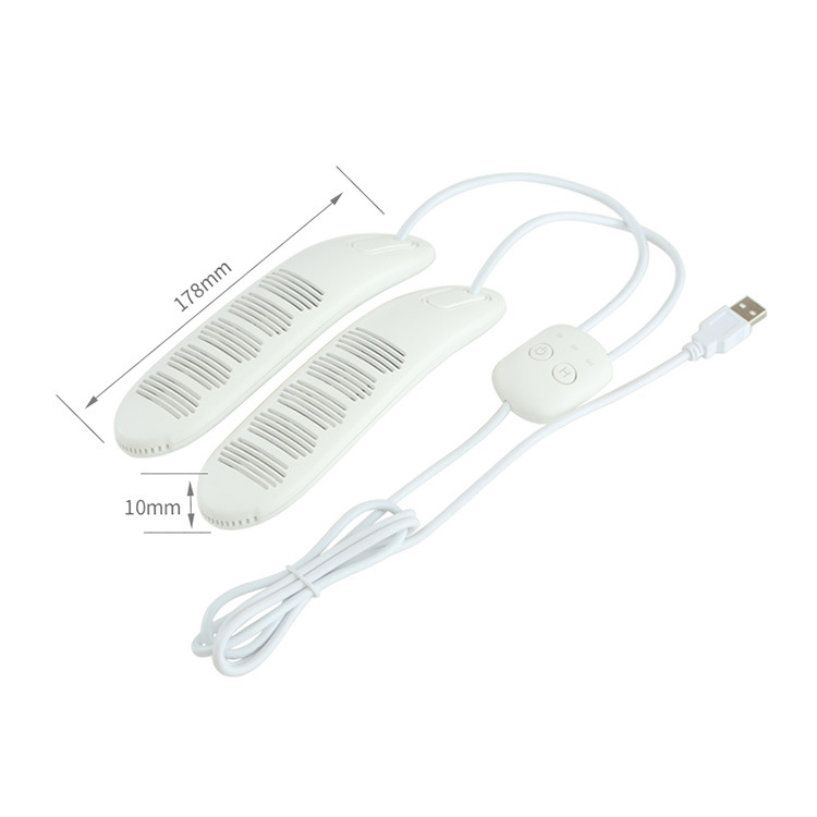 Boot Dryer Drying Machine 5V White Shoe Dryers Portable USB Shoe Dryer Intelligent Timing Deodorization