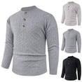 thumbnail image 4 of ChaoLingNeng Mens Sweaters Casual Solid Color Cable Knit Crewneck Sweater Soft Pullover Sweaters for Men Classic Pullover Sweaters with Ribbing Edge, 4 of 4