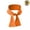 Orange, variant on Dog Cooling Neck Bandana, Reusable Pet Cool Ice Collar Scarf with Snap Buttons, Breathable Mesh Pet Cool Down Tie Scarf for Summer Walking Hiking, Multiple Colors for Small Medium Large Dogs