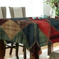 thumbnail image 5 of Yayeee Tablecloths 54" x 72" Rectangle Wrinkle Resistant Party Table Cover, Dark Tartan Pattern, 5 of 8