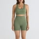 thumbnail image 2 of Pantalones de Yoga de Mujer de Color Sólido sin Costuras de Dos Piezas Yoga Set 87% Nylon 13% Spandex, Cómodos Pantalones Cortos Deportivos para el Gimnasio, 2 of 8