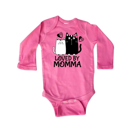

Inktastic Loved By Momma Baby Outfit Gift Baby Boy or Baby Girl Long Sleeve Bodysuit