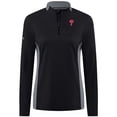 thumbnail image 2 of Women's Levelwear  Black Philadelphia Phillies Moxie Insignia Quarter-Zip Pullover, 2 of 3