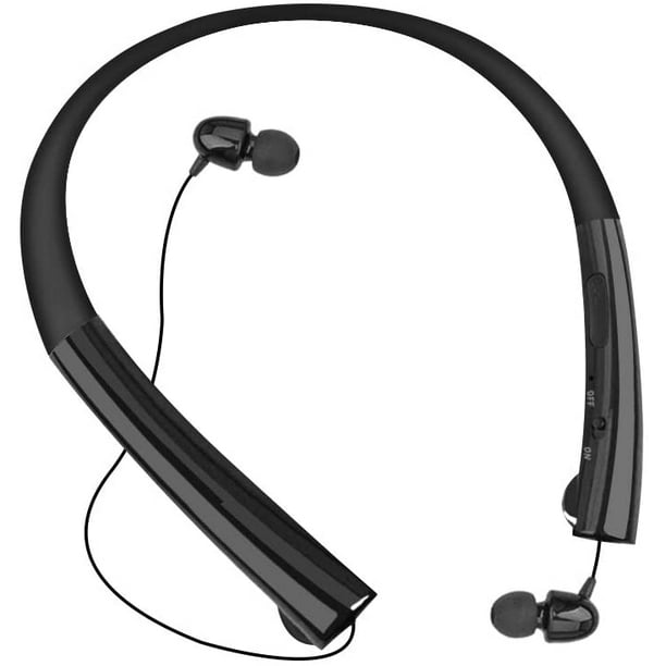 Bluetooth Headphones Chof Wireless Retractable Earbuds Neckband