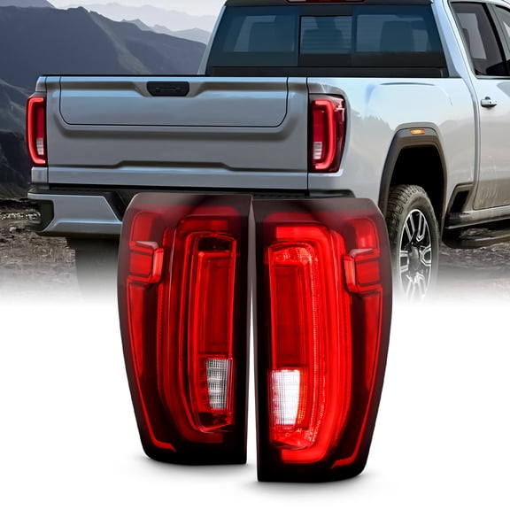 AKKON - Fit 2019-2024 GMC Sierra 19-24 1500/2500 [Full LED] Tail Light Rear w/o Signature Lamp OE Style Assembly Pair/Set