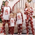thumbnail image 1 of 2023 New Family Christmas Matching Clothes Adult Kids Cartoon Cute Pajamas Set Casual Loose 2 Pieces Sleepwear Xmas Look Outfits, 1 of 4