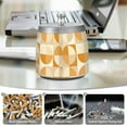 thumbnail image 6 of Yayeee Ashtray with Lid for Cigarette Smokeless Stainless Steel Home Ash Holder, Geometric Circles, 6 of 7
