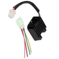 thumbnail image 1 of Ouitble Regulador de Voltaje de Motocicleta, rectificador de Voltaje de Motocicleta Rectificador de regulador de Voltaje de 4 Cables para Motocicleta Barco Motor ATV GY6 50 150cc Scooter, 1 of 5