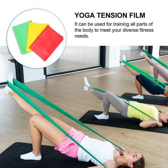 GOOHOCHY 3pcs Resistance Band Exercise Bands Elastic Stretch Bands Yoga Fitness Stretching Strength Training Bands Workout Bands For Home Gym Supplies