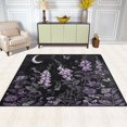 thumbnail image 2 of Yayeee Area Rugs for Living Room 5.2'x4' Non Slip Washable Bedroom Floor Carpet, Light Purple Flowers, 2 of 6