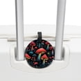 thumbnail image 3 of mushroom 2pcs PU Leather Round Bag Tags with Privacy Cover and Name ID Tag - Suitcase Tags for Travel Luggage, Handbags, Backpacks, School Bags, 3 of 6