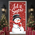 thumbnail image 5 of Festive Snowman Banner Christmas Decoration Winter Theme Holiday Party Let it Snow for Home Decoration Seasonal Celebration Winter Event, 5 of 6