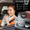 thumbnail image 5 of Floral 30oz Handheld Travel Tumbler with Handle – Double Wall Stainless Steel Insulated Cup, Flip Straw Lid, Leak-Proof & BPA-Free, Durable Hot & Cold Drink Mug,Thanksgiving, Xmas, Spring ,Flower, 5 of 6