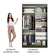thumbnail image 4 of Ropero Closet Tokio Madesa 2 Puertas Negro, 4 of 5