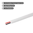 thumbnail image 3 of Uxcell 26AWG Electrical Wire 2 Conductors UL2464 Tinned Copper 16Ft Low Voltage White, 3 of 7