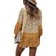 thumbnail image 4 of Sunloudy Blusa de primavera para mujer, camisa bohemia con cuello en V y flores de manga 3/4 con cuello en V, blusas sueltas estilo suéter de otoño para mujer Sunloudy  moda, 4 of 10