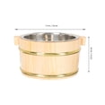 thumbnail image 6 of Mixing Bowls Sushi Rice Containers Barrel Bucket Optional Wooden Stainless Steel, 6 of 6