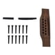 thumbnail image 1 of Kit De Puente De Palisandro Para Guitarra, 15 Piezas Decorativas, Tuerca De Puente De Plástico Para Guitarra, Silla De Montar, Robusta, Resistente Al Desgaste, Segura Para La, 1 of 7
