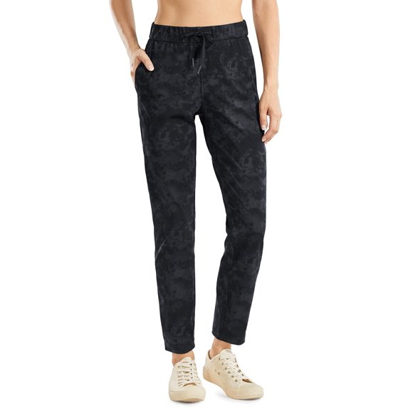 Pantalon Décontracté Femme CRZ YOGA Avec Poches - Pantalons Yoga Quotidien Confortables