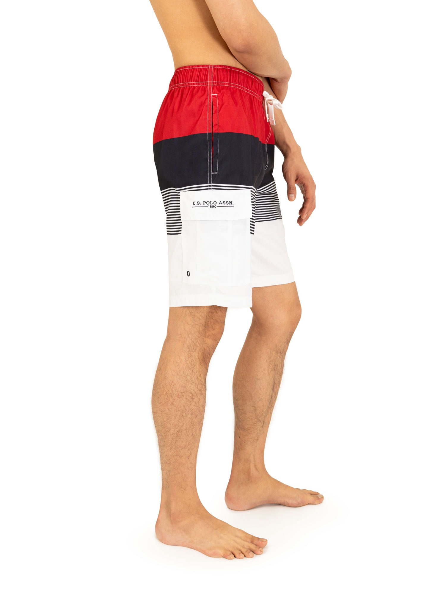 U.S. Polo Assn. Men's & Big Men's Cargo Swim Shorts, Sizes S-3XL