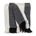 thumbnail image 2 of Parkland Collection Transitional Stripe Black Rectangle 60" x 50" Throw, 2 of 4
